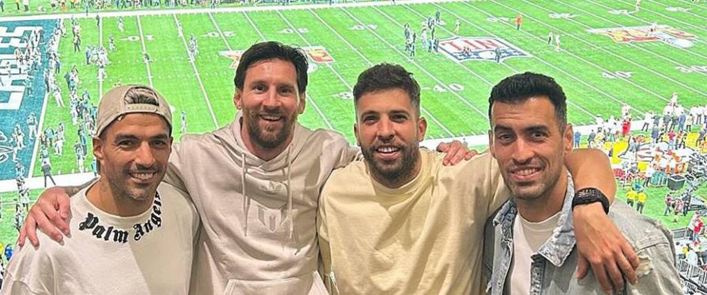 Messi fue uno de los invitados especiales del Super Bowl 