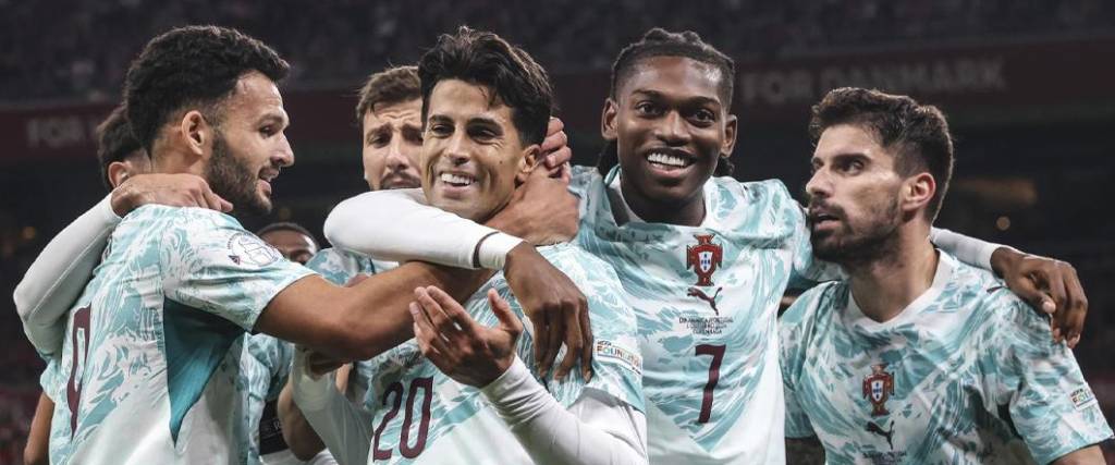 El equipo luso se impuso por 2-4 en su visita a Dinamarca por la fase de grupos de la Liga de Naciones.