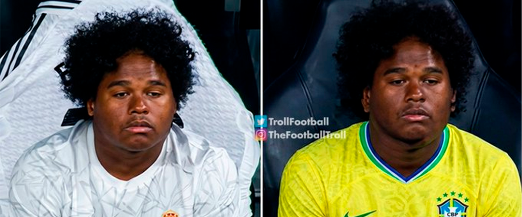 Endrick fue el blanco de las bromas en redes sociales tras el empate de Brasil 1-1 con Marruecos.