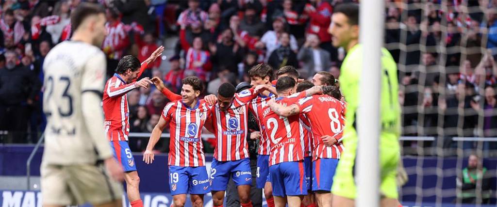 Atlético Madrid es líder de La Liga con 44 puntos 