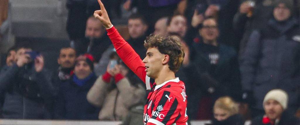 Joao Felix marcó su primer gol con la casaca del Milan