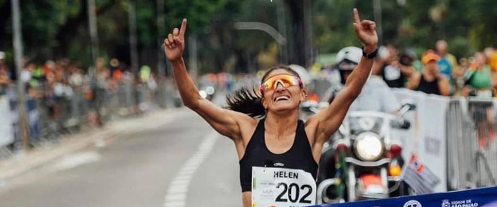 Helen Baltazar, atleta boliviana. 