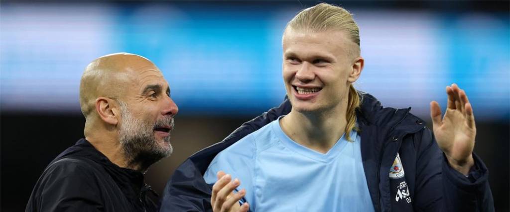 El delantero respondió a las declaraciones de Guardiola sobre el control de peso con una foto en redes.