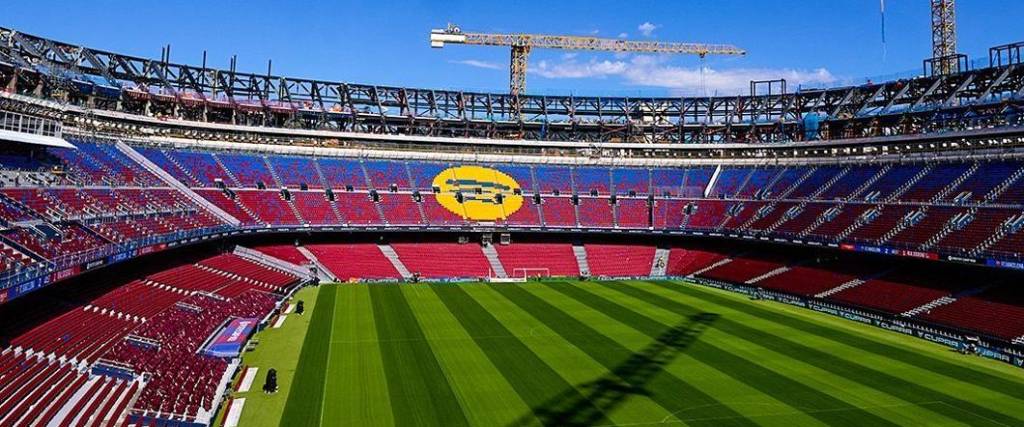 El estadio del Barcelona está en plena remodelación. Se volverá a jugar un partido de Liga tras dos años.