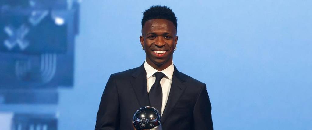 El brasileño Vinicius Júnior fue el ganador del premio The Best al mejor jugador de la temporada 2024.