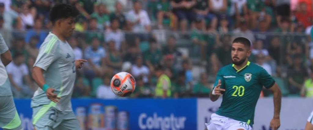 ‘Tonino’ Melgar se perdió la chance más clara de la selección boliviana para anotar un gol.