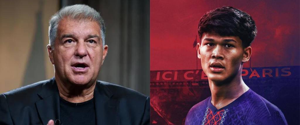 El presidente del Barcelona criticó la salida del joven canterano para firmar contrato con el PSG.