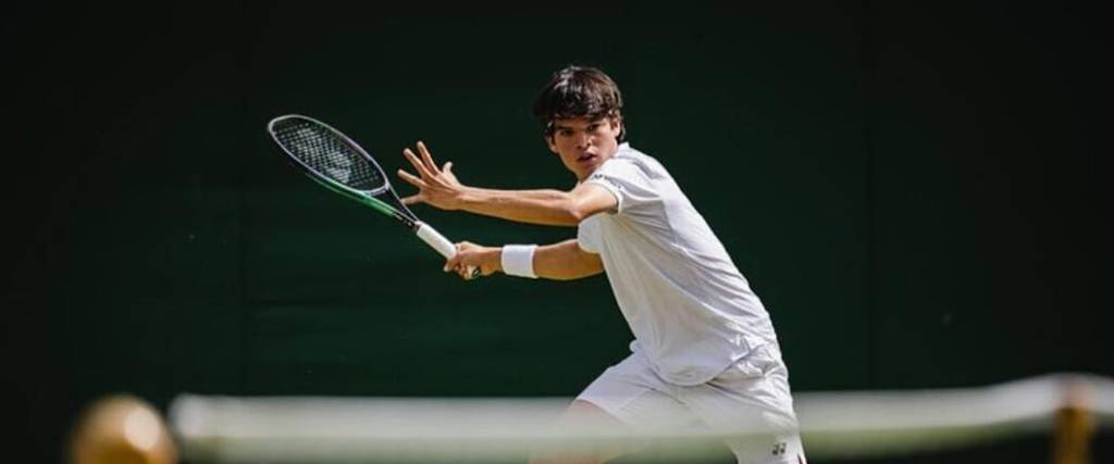 Juan Carlos Prado, tenista boliviano en Wimbledon Jr