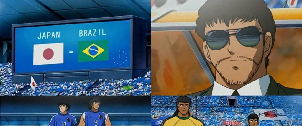 Imagen referencial del partido entre Japón y Brasil en Supercampeones