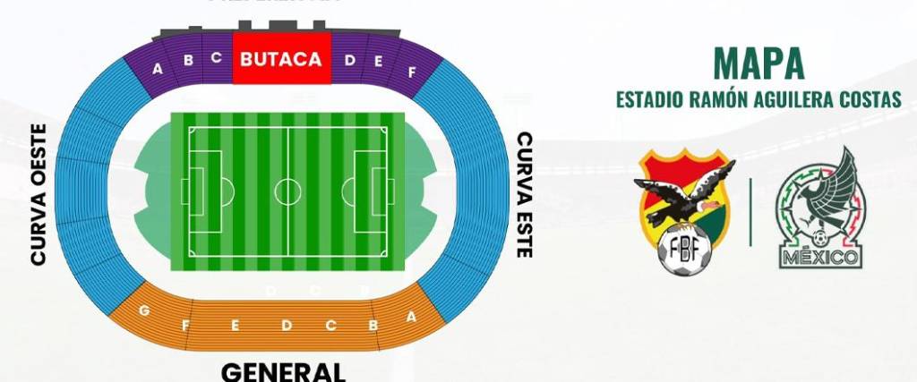 Los sectores de Preferencia y General tendrán subsectores para que las personas compren sus boletos.