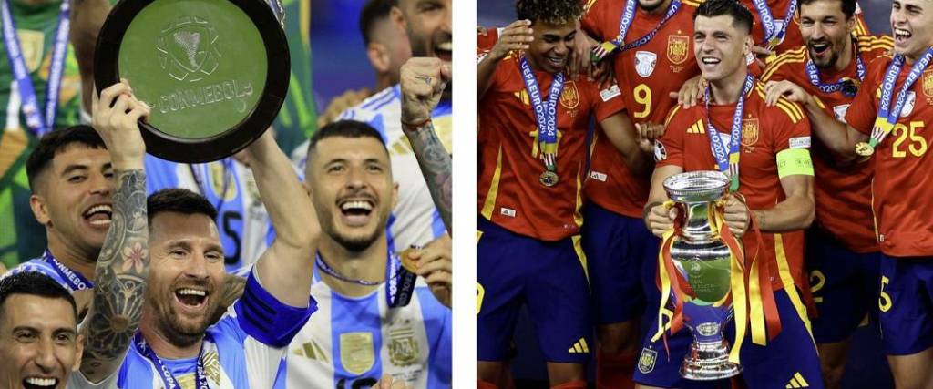 Las selecciones de Argentina y España deben enfrentarse el 27 de marzo en Doha por la Finalissima.