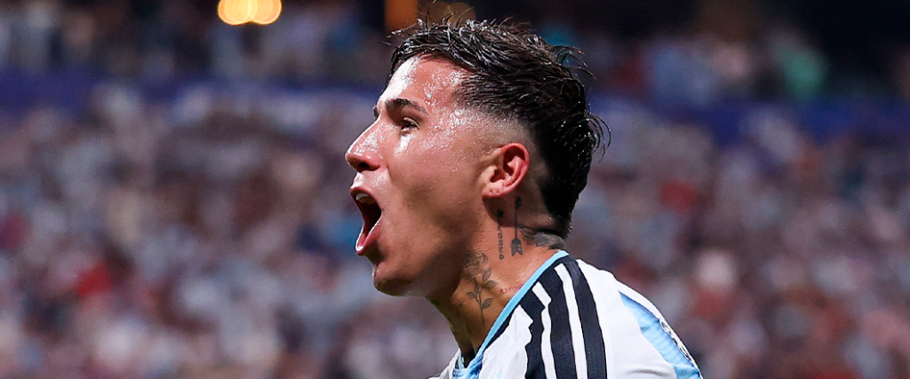 Enzo Fernández marcó el tanto del triunfo para la victoria de Argentina ante Egipto.