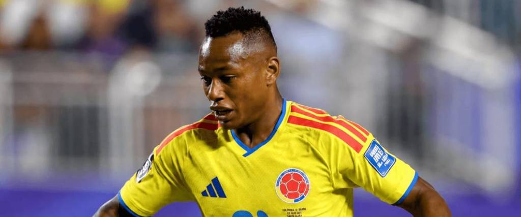El delantero de la selección colombiana Jáminton Campaz.