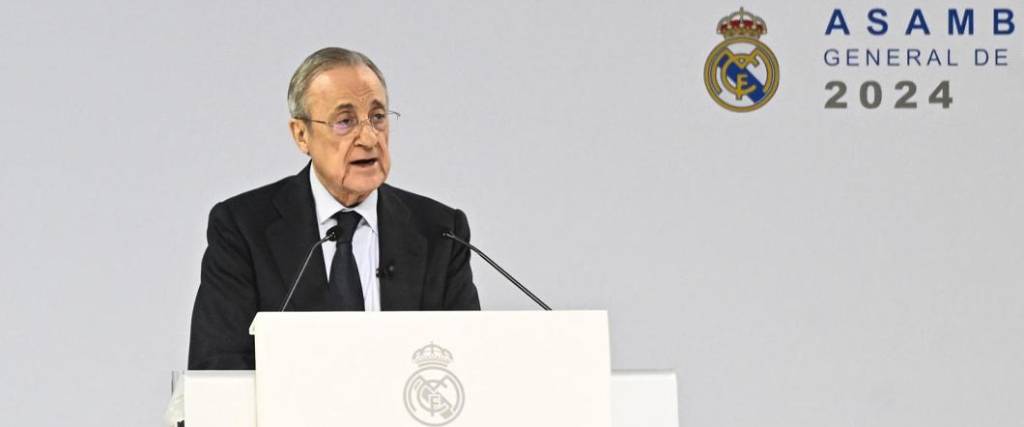 El presidente del Real Madrid criticó a la UEFA en la asamblea de socios, que se llevó a cabo este domingo.