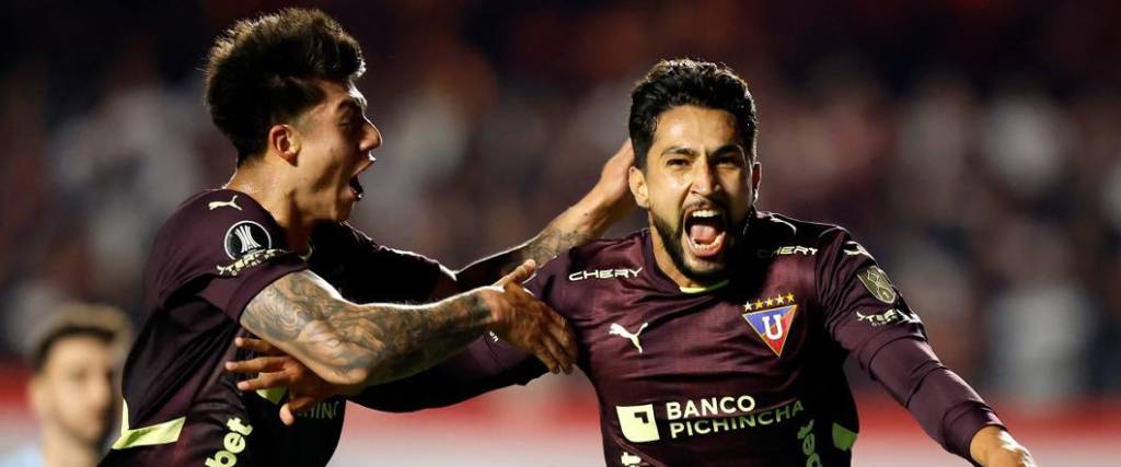 El boliviano Villamil inició la jugada que terminó en el gol de Jeison Medina para el 0-1 de Liga de Quito.