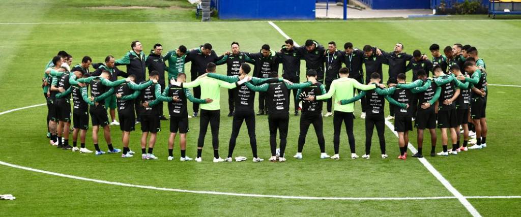 El combinado nacional entrenó este lunes por la tarde en el predio de Boca Juniors en Buenos Aires.