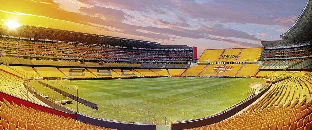 El estadio Monumental de Guayaquil tiene capacidad para 60 mil espectadores. 