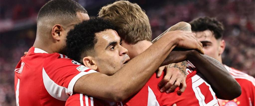 El colombiano Luis Díaz marcó un golazo para encaminar la eliminatoria a favor del Bayern Múnich.