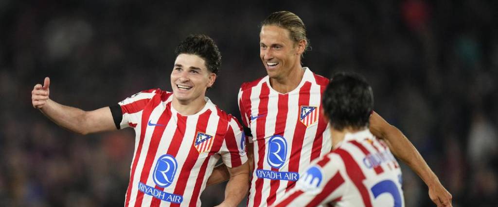 El argentino Julián Álvarez marcó el primer tanto del conjunto colchonero con un golazo de tiro libre.