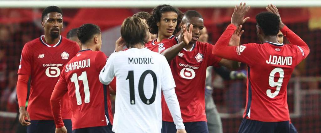 El conjunto francés logró un triunfo histórico ante el Real Madrid y terminó festejando ante su gente en Lille.