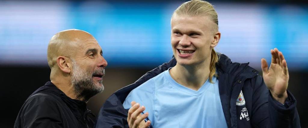 El delantero noruego contradijo a su entrenador Pep Guardiola por la comparación con Messi y Cristiano.