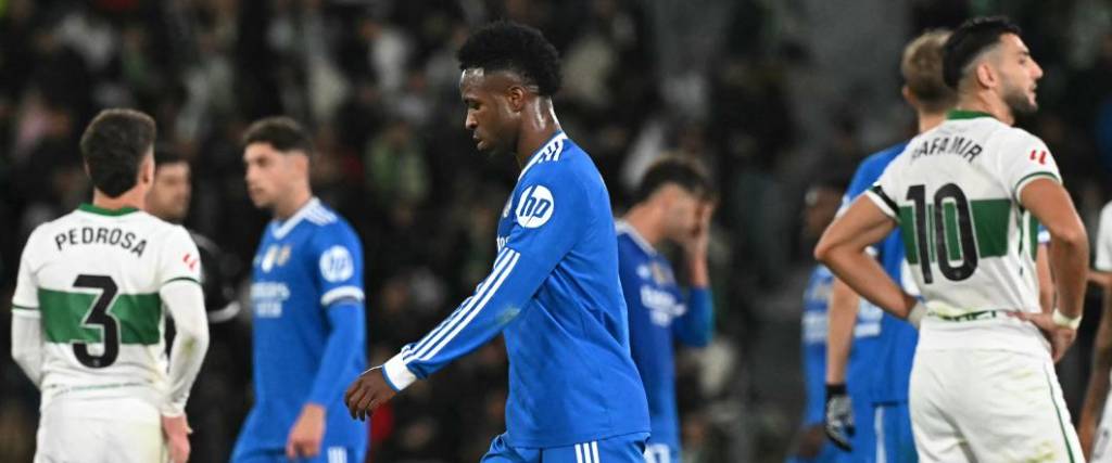 El brasileño Vini Jr ingresó en el segundo tiempo y no pudo marcar diferencia para el conjunto merengue.