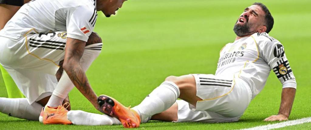 El defensor del Real Madrid sufrió una lesión muscular, que lo dejará fuera entre tres y cuatro semanas.
