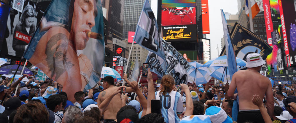 Argentina volvió a hacerse sentir en Nueva York, uno de los lugares más conocidos de Estados Unidos.