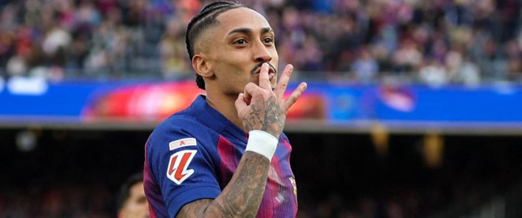 El delantero brasileño marcó tres goles para la victoria del conjunto azulgrana en condición de local.