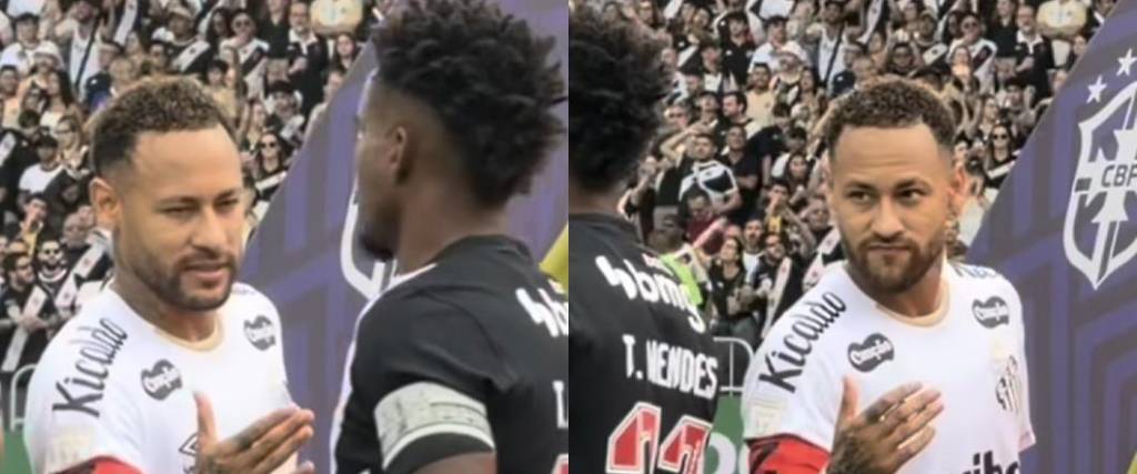 El astro brasileño no fue saludado por Thiago Mendes. Ambos sostienen una rivalidad que inició en 2020.