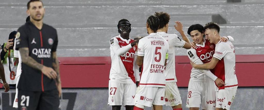 Mónaco se impuso por la mínima diferencia (1-0) al PSG con un tanto del japonés Minamino.