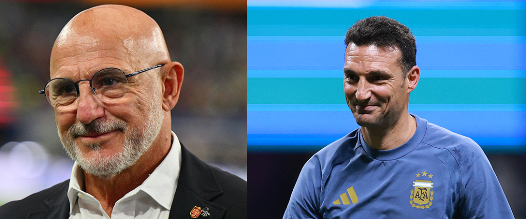 Lionel Scaloni y Luis de la Fuente se reencontrarán en la final del Mundial, pero esta vez como rivales.