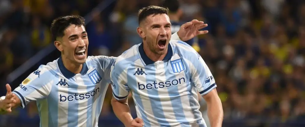 Adrián Martínez marcó el único tanto para la victoria de Racing ante Boca Juniors, en la Bombonera.