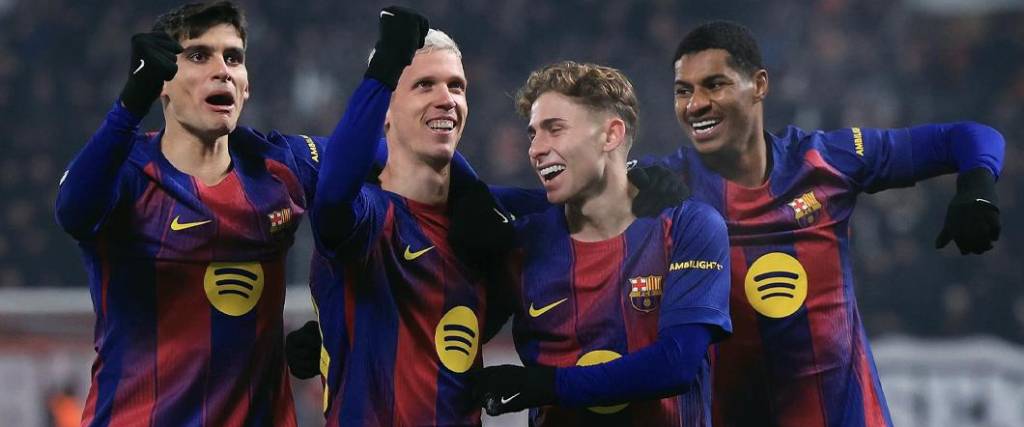 El conjunto azulgrana se impuso en Praga con un doblete de Fermín López y un tanto de Dani Olmo.