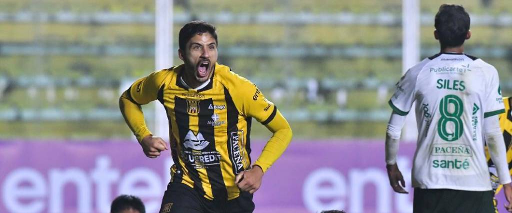 El argentino Martín Chiatti marcó el tanto de la victoria para el cuadro aurinegro a los 93 minutos.