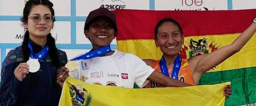 La boliviano Jhoselyn Camargo logró el tercer puesto en la Maratón de Caracas, este domingo en Venezuela.