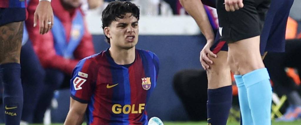 El joven canterano del Barcelona, de 19 años, se perderá la recta final del año por una lesión en el tobillo.