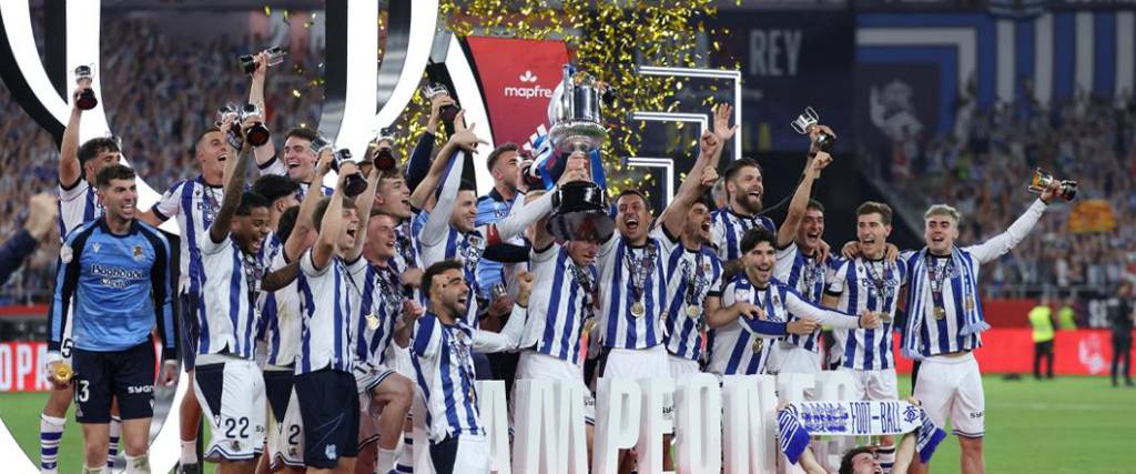 La Real ganó la cuarta Copa del Rey de su historia tras vencer en penales al Atlético Madrid por 3-4.