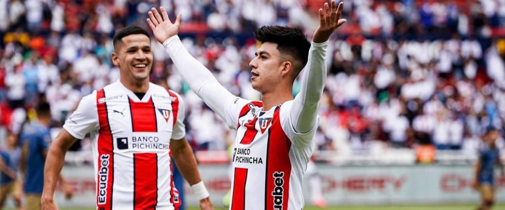 El jugador de la selección nacional anotó un golazo en la final de ida ante Independiente de Valle.