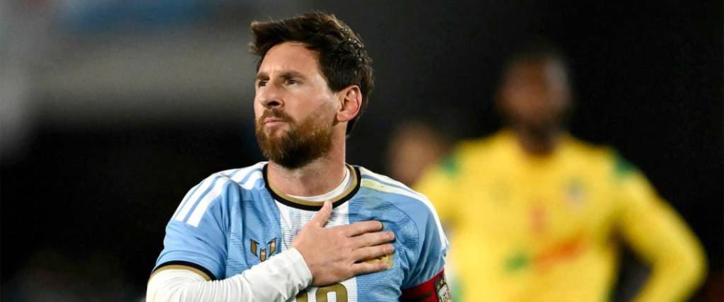 El astro argentino marcó el último tanto de su carrera con Argentina en la victoria ante Benín.