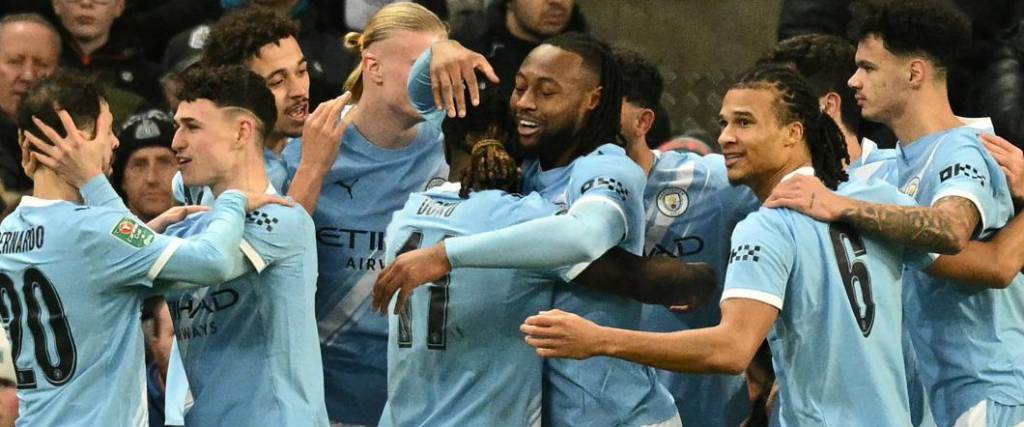 El equipo de Guardiola se impuso por 0-2 al Newcastle en el duelo de ida por semifinales de la Copa.