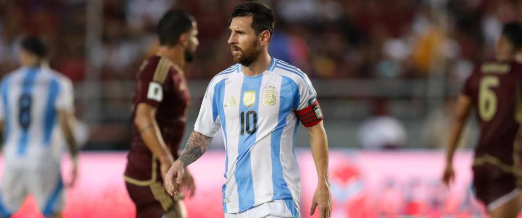 El astro argentino no pudo marcar la diferencia a favor de los campeones del mundo ante la Vinotinto.