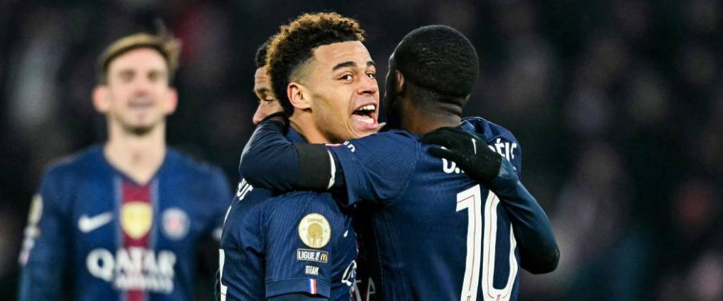 Doué marcó el primero de los dos goles del PSG en el derbi de la capital francesa ante el París FC.