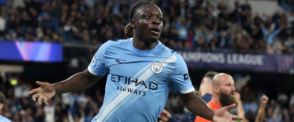 El belga Jeremy Doku marcó el segundo tanto del equipo de Guardiola en el duelo ante Napoli.