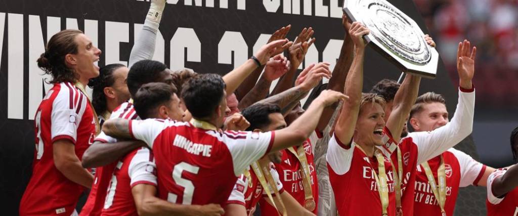 Los ‘Gunners’ se quedaron con la Community Shield tras vencer por 3-0 al City en Cardiff.