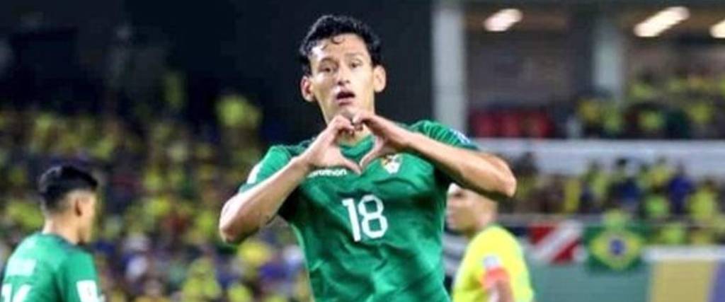 Víctor Ábrego marcó su segundo gol en las Eliminatorias con la selección boliviana.