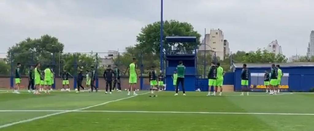 Los jugadores de la Verde realizaron el primer entrenamiento en el complejo Pedro Pompilio en Buenos Aires