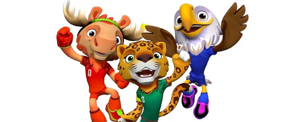 Maple, Zayu y Clutch serán las mascotas de la Copa del Mundo que se disputará en Norteamérica.