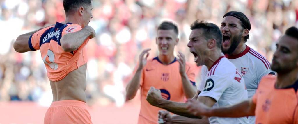 Robert Lewandowski falló un penal que terminó siendo clave en el partido para la victoria del Sevilla.