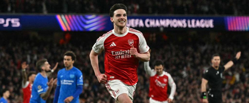 El mediocampista Declan Rice marcó el segundo tanto de los ‘Gunners’ en el triunfo ante Leverkusen.